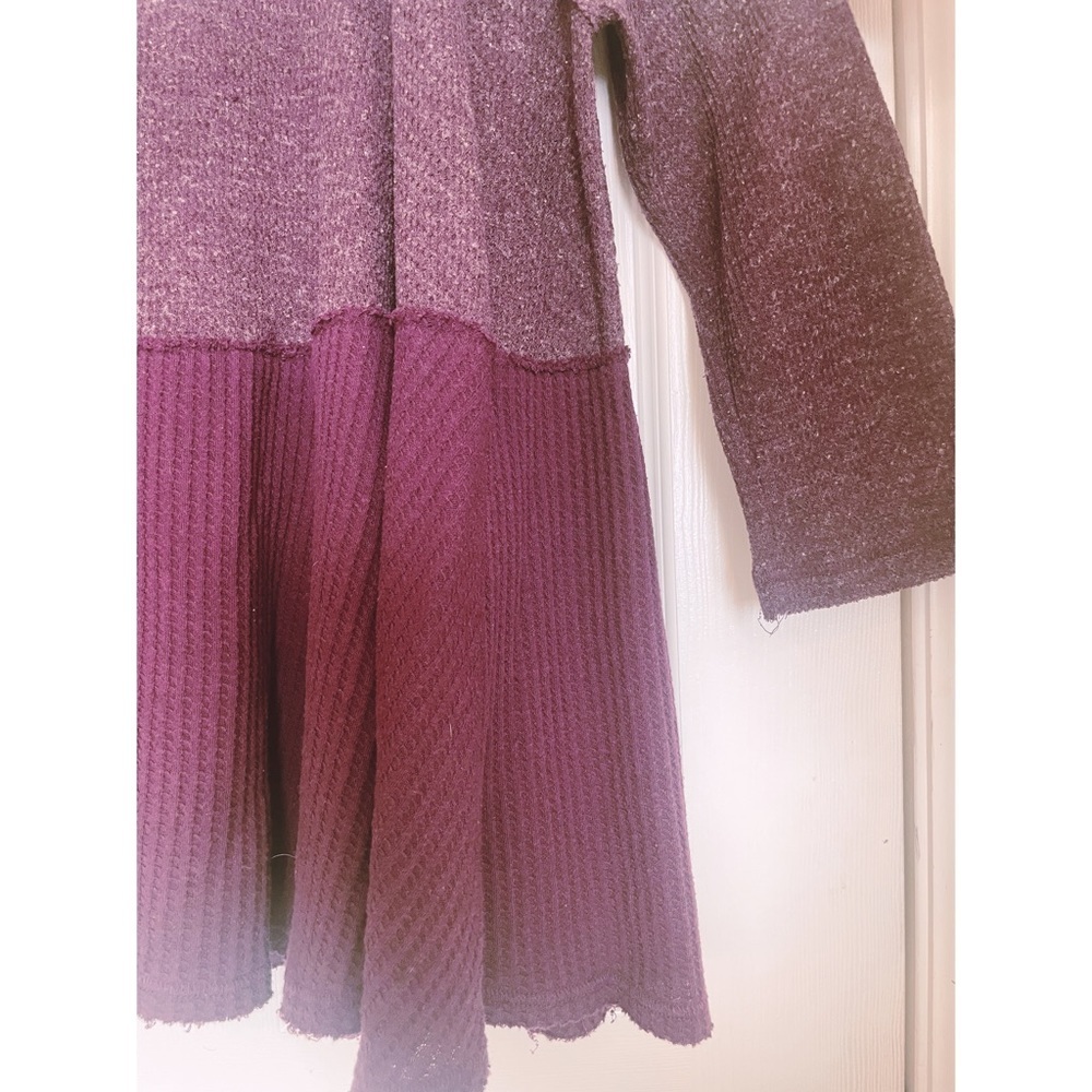 Free People waffle knit 3/4 sleeve top - Picture 2 of 5